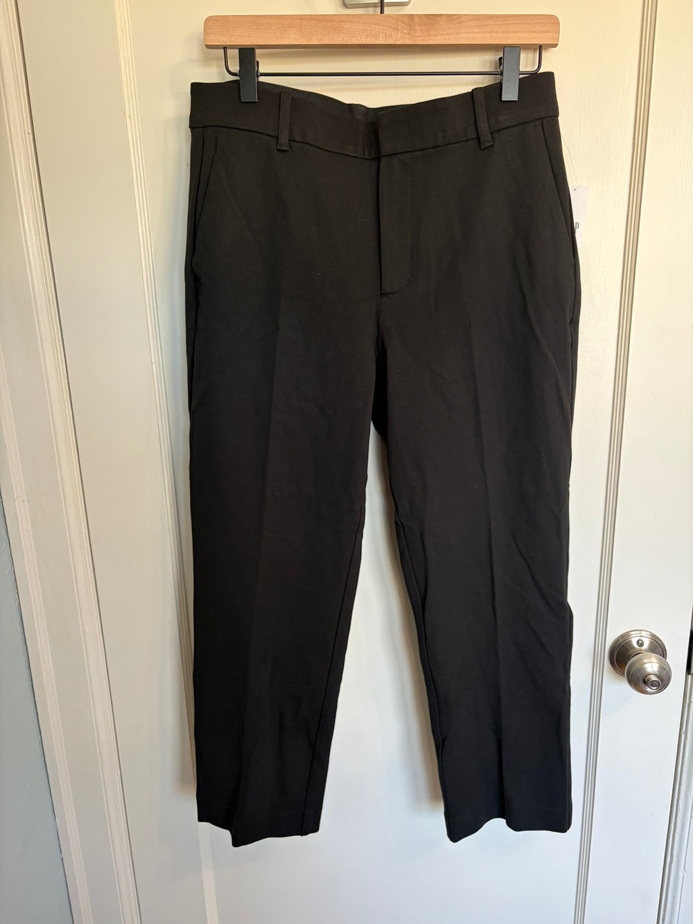 NWT Gap Ponte Slim Pant Medium Petite Black High Rise Stretch Work Trouser